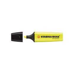 Szövegkiemelő 2-5mm, vágott hegyű, STABILO Boss original sárga Író- irodaszer, papíráru Stabilo