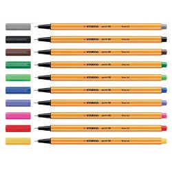 Rostirón, tűfilc 0,4mm, STABILO Point 88 zöld Író- irodaszer, papíráru Stabilo