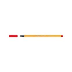 Rostirón, tűfilc 0,4mm, STABILO Point 88 piros