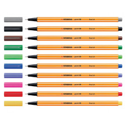 Rostirón, tűfilc 0,4mm, STABILO Point 88 kék Író- irodaszer, papíráru Stabilo