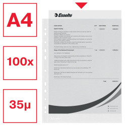 Genotherm lefűzhető, A4, 38-40 micron narancsos Esselte 16690 Classic 100 db/csomag