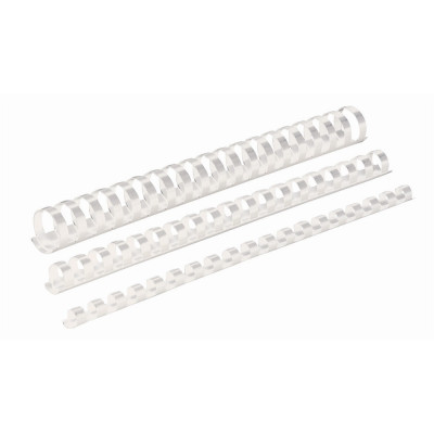 Spirál műanyag, 6mm, 10-20lap, 100 db/doboz, Fellowes® fehér Spirál műanyag, 6mm, 10-20lap, 100 db/doboz, Fellowes® fehér