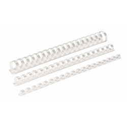 Spirál műanyag, 8mm, 21-40lap, 100 db/doboz, Fellowes® fehér Irodatechnika, kellékei Fellowes