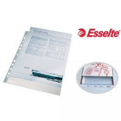 Genotherm lefűzhető, A4, 55 micron víztiszta Esselte 56066 100 db/csomag, Író- irodaszer, papíráru Esselte