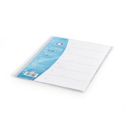 Regiszter műanyag 1-6 Bluering® szürke Író- irodaszer, papíráru Bluering