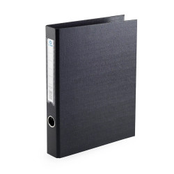 Gyűrűskönyv A4, 3,5cm, 4 gyűrűs PP/PP Bluering® Prémium fekete Gyűrűskönyv Bluering