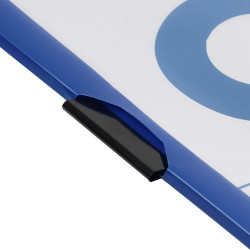 Gyorsfűző klip mappa A4, műanyag 30laphoz fém klippes Bluering® kék