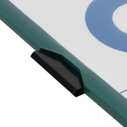 Gyorsfűző klip mappa A4, műanyag 60laphoz fém klippes Bluering® zöld