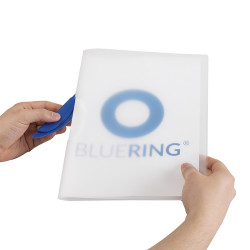 Gyorsfűző klip mappa A4, műanyag 30laphoz műanyag klippes Bluering® kék Gyorsfűző, klip mappa Bluering