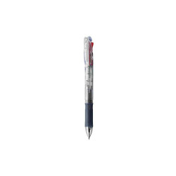 Golyóstoll átlátszó test, Zebra Clip on Slim 4C 4 színű