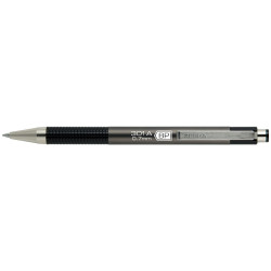 Golyóstoll 0,7mm, metál antracit test, Zebra F-301A, írásszín kék Golyóstoll Zebra