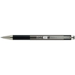 Golyóstoll 0,7mm, metál antracit test, Zebra F-301A, írásszín kék Golyóstoll Zebra