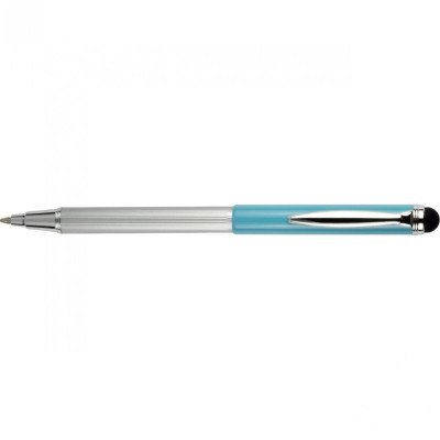 Golyóstoll metál világoskék test, Zebra Stylus Telescopic, írásszín kék Golyóstoll metál világoskék test, Zebra Stylus Telescopic, írásszín kék