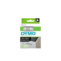 Feliratozógép szalag Dymo D1 S0720530/45013 12mmx7m ORIGINAL fekete/fehér Feliratozógép szalag Dymo