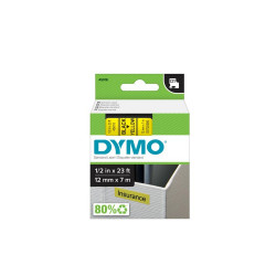 Feliratozógép szalag Dymo D1 S0720580/45018 12mmx7m ORIGINAL fekete/sárga Feliratozógép szalag Dymo