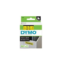 Feliratozógép szalag Dymo D1 S0720580/45018 12mmx7m ORIGINAL fekete/sárga Feliratozógép szalag Dymo