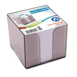 Kockatömb tartó műanyag 10x10x9cm, Bluering® füst Író- irodaszer, papíráru Bluering