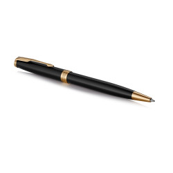 Golyóstoll fekete test, arany klipsz, 1931497 Parker Royal Sonnet, írásszín kék