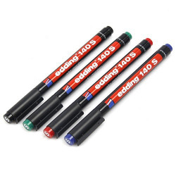 Alkoholos marker 0,3mm, 140S OHP Edding piros Író- irodaszer, papíráru Edding