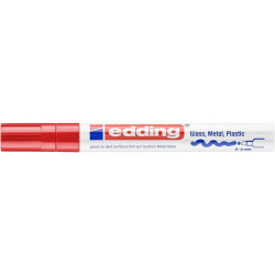 Lakkmarker 2-4mm, kerek Edding 750 piros