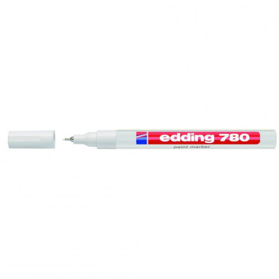 Lakkmarker 0,8mm, kerek Edding 780 fehér