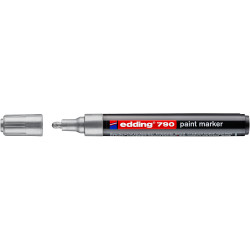 Lakkmarker 2-3mm, kerek Edding 790 ezüst