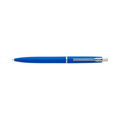Golyóstoll nyomógombos 0,8mm, műanyag kék test Blanka K, írásszín kék