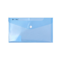 Irattartó tasak DL `csekk` patentos PP Bluering® transzparens kék Irattartó tasak Bluering