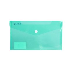Irattartó tasak DL `csekk` patentos PP Bluering® transzparens zöld Irattartó tasak, patentos Bluering
