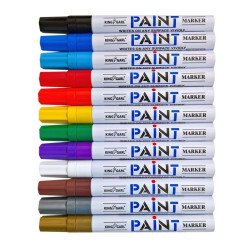 Lakkmarker 2-3mm, kerek fekete