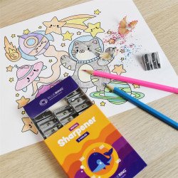 Hegyező 2 lyukú fém, Bluering®,