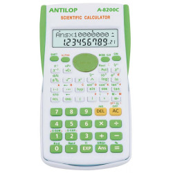 Számológép tudományos 240 funkciós zöld Antilop A-8200C Irodatechnika, kellékei Antilop