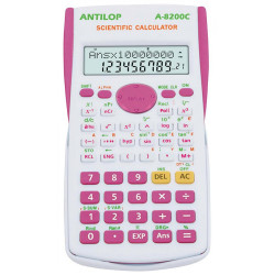 Számológép tudományos 240 funkciós pink Antilop A-8200C Irodatechnika, kellékei Antilop
