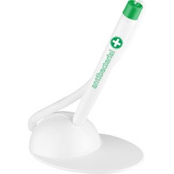 Ügyféltoll antibakteriális T-PEN Ico fehér/zöld test, írásszín kék Író- irodaszer, papíráru Ico