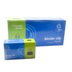 Binderkapocs 25mm, 12 db/doboz, Bluering® Irodatechnika, kellékei Bluering
