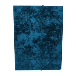 Gumis mappa A4, festett prespán mintás karton Bluering® kék Gumis mappa Bluering