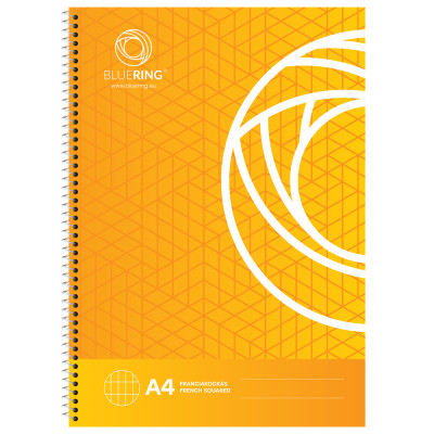 Spirálfüzet A4, 70lap Bluering® franciakockás Spirálfüzet A4, 70lap Bluering® franciakockás