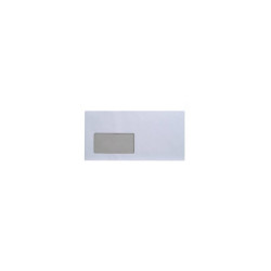Boríték LC6/5 enyvezett bélésnyomott bal ablakos 45x90mm 114x229mm B20A15 Bluering® fehér Boríték Bluering