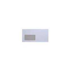 Boríték LC6/5 enyvezett bélésnyomott bal ablakos 45x90mm 114x229mm B20A15 Bluering® fehér Boríték Bluering