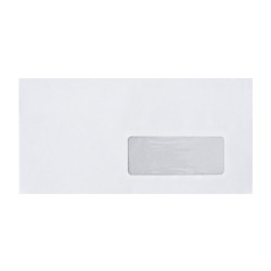 Boríték LA4 szilikonos bélésnyomott jobb ablakos 35x90mm 110x220mm J28A20 Bluering® fehér Boríték Bluering