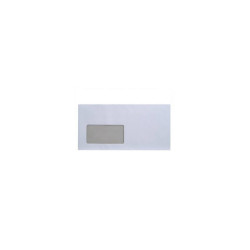 Boríték LA4 szilikonos bélésnyomott bal ablakos 35x90mm 110x220mm B20A20 Bluering® fehér Boríték Bluering
