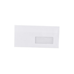 Boríték LA4 öntapadó bélésnyomott jobb ablak 35x90mm 110x220mm J28A20 Bluering® fehér Boríték Bluering