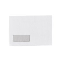 Boríték LC/5 enyvezett bélésnyomott bal ablakos 35x90mm 162x229mm B20A20 Bluering® fehér Boríték Bluering