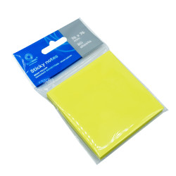 Jegyzettömb öntapadó, 76x76mm, 80lap, Bluering® , neon sárga Író- irodaszer, papíráru Bluering