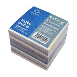 Kockatömb 8x8x6,5cm, ragasztás nélküli Bluering® színes Író- irodaszer, papíráru Bluering