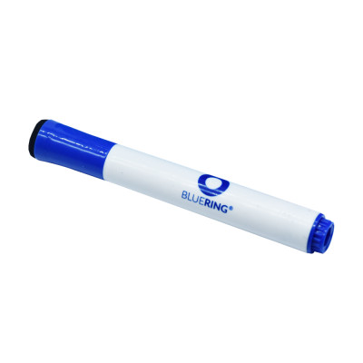 Táblamarker 3mm, mágneses, táblatörlővel multifunkciós Bluering® kék