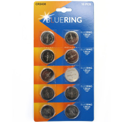 Gombelem CR2430 Bluering® Elem, akkumulátor, töltő Bluering