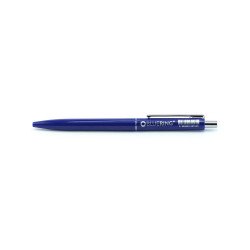 Golyóstoll 0,8mm, nyomógombos műanyag kék test, Bluering® Z3, írásszín kék Golyóstoll Bluering