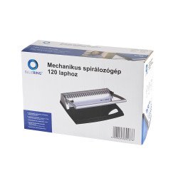 Spirálozógép, műanyag spirálkötéshez, 120lap lyukasztás 8lap Bluering® COMBINDER 120 Irodatechnika, kellékei Bluering