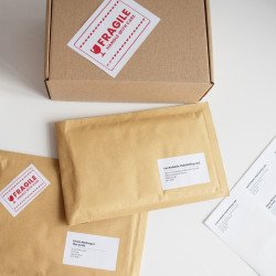 Etikett címke, 105x148mm, 100 lap, 4 címke/lap Bluering®